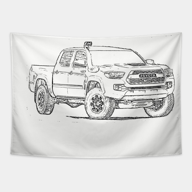 pic Sketch Toyota Tacoma Drawing tacoma trd pro sketch