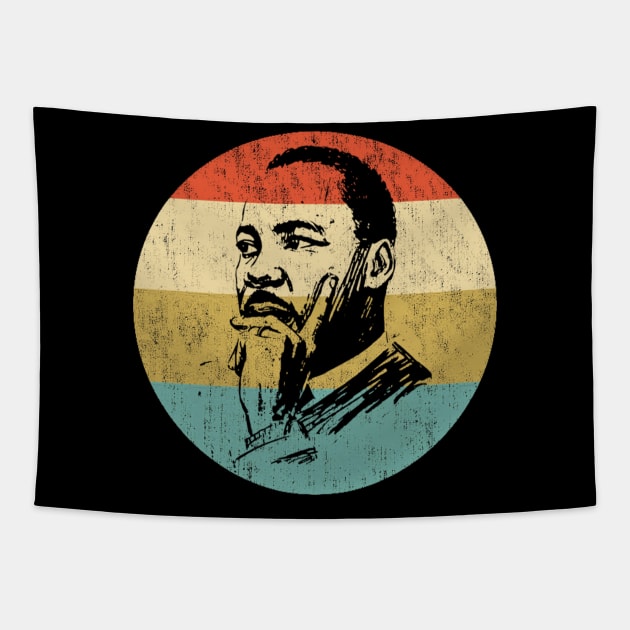 martin luther king retro Tapestry by Mollie