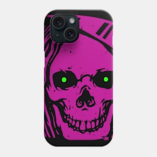 Smiling Skull Grim Reaper with Glowing Eyes Phone Case