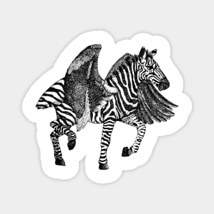 Zebra-Flamingo Magnet