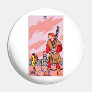 5 of Swords Pin