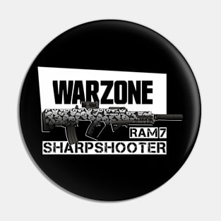 Warzone RAM7 auto rifle sharpshooter print (Call of Duty guns) Pin