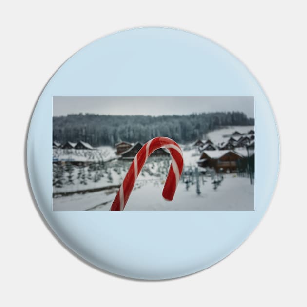 Candy Cane Pin by psychoshadow