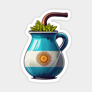 Yerba Mate Argentina Flag Magnet