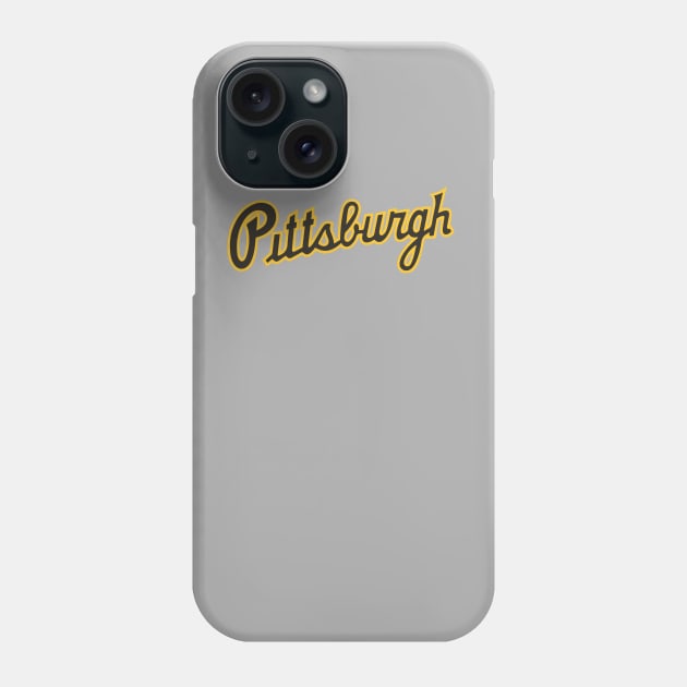 Vintage Pittsburgh Pirates Script Phone Case by Merlino Creative