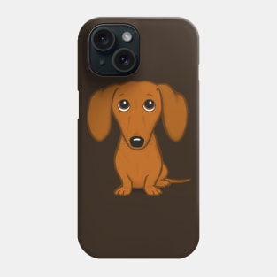Cute Cartoon Dachshund | Funny Wiener Dog Phone Case