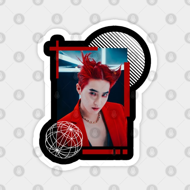 Kpop Design Suho EXO (Obsession) Magnet by Design Kpop Aesthetic Store