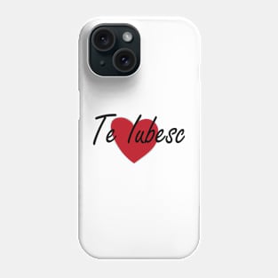 Te Iubesc I Love You Romanian Dragoste Cute Red Heart Phone Case