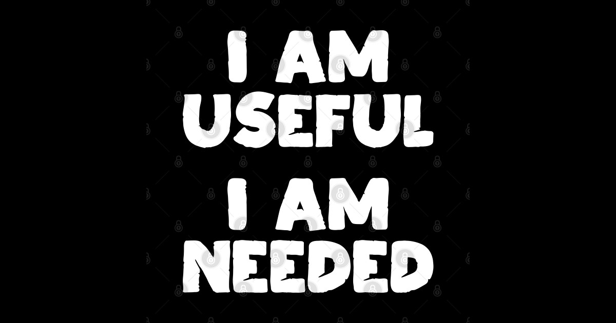 I am Useful. I am Needed. Life Quotes Purple Life Pillow