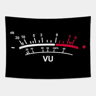 VU Meter Sound Engineer Retro Tapestry