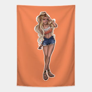 Summer Girl Tapestry