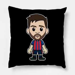 Lionel Messi Chibi Barcelona Pillow