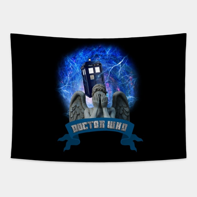 Doctor Who Return of the Weeping Angels Tapestry by Ratherkool