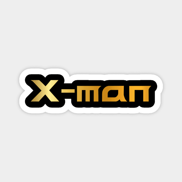 X-man Name Logo Magnet by Xman_773