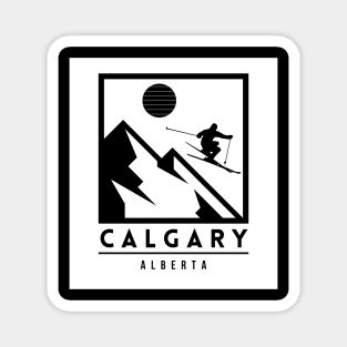 Calgary ski - Alberta Canada Magnet