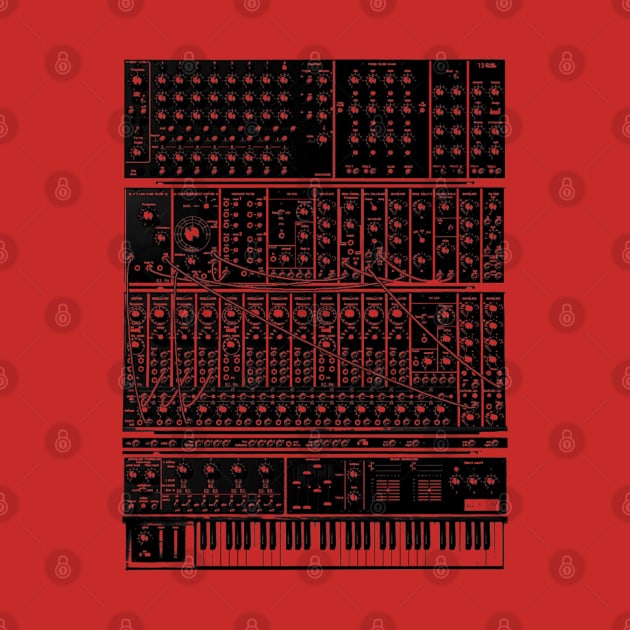 Vintage Synthesizer by Pop Fan Shop