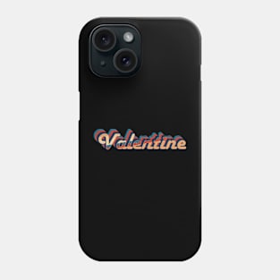 valentine - vintage retro 70s future b Phone Case