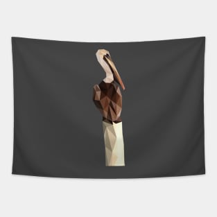 Low Poly Pelican Tapestry