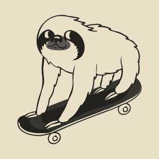 Skateboarding Sloth T-Shirt