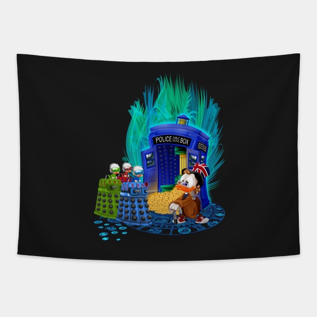 The Ducktor Tales Tapestry by Dezigner007