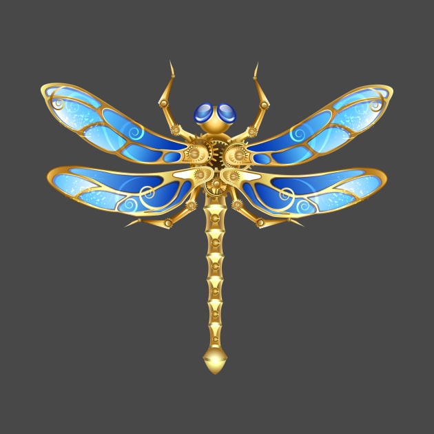 Mechanical Dragonfly ( Steampunk insect ) by Blackmoon9