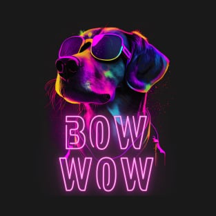 Beagle Wave Cool Pooch Retro 80's Bow Wow T-Shirt