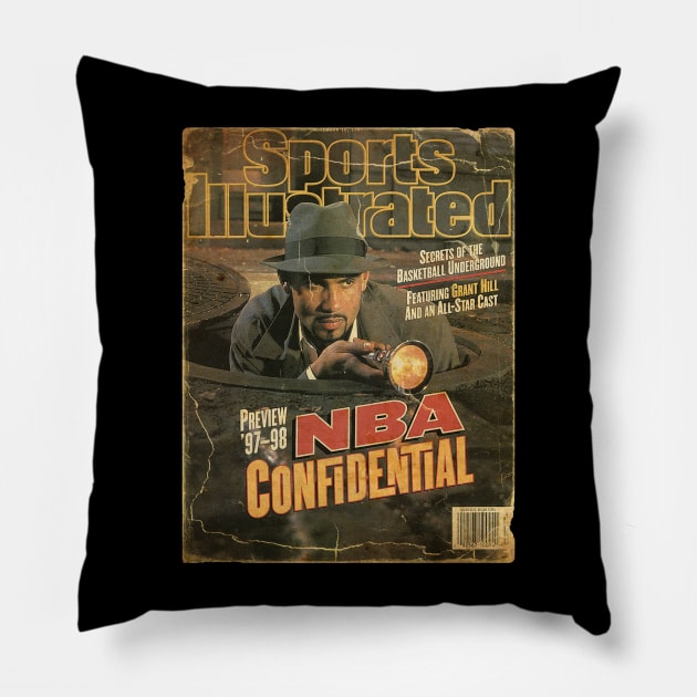 COVER SPORT - SPORT ILLUSTRATED - NBA CONFIDENTIAL Pillow by FALORI