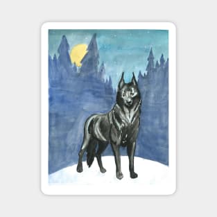 Barghest at Night Magnet