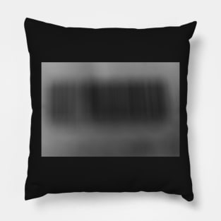 Blurred Barcode Pillow