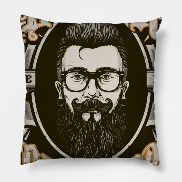 dapper barbershop milwaukee Pillow by Pixel Poetry