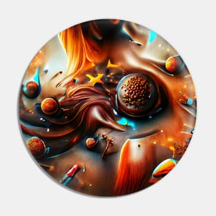 Chocolate Universe Art Pin