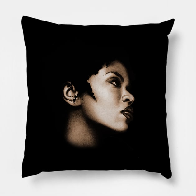 Exotic Lauryn Hill Vintage Pillow by JungleLordArt