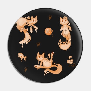 Space Cats - Orange Slime Alien Pin