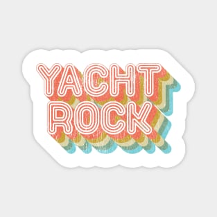 Vintage Fade Yacht Rock Party Boat Drinking Apparel Magnet