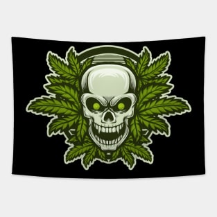 SKULL WEEDS Tapestry