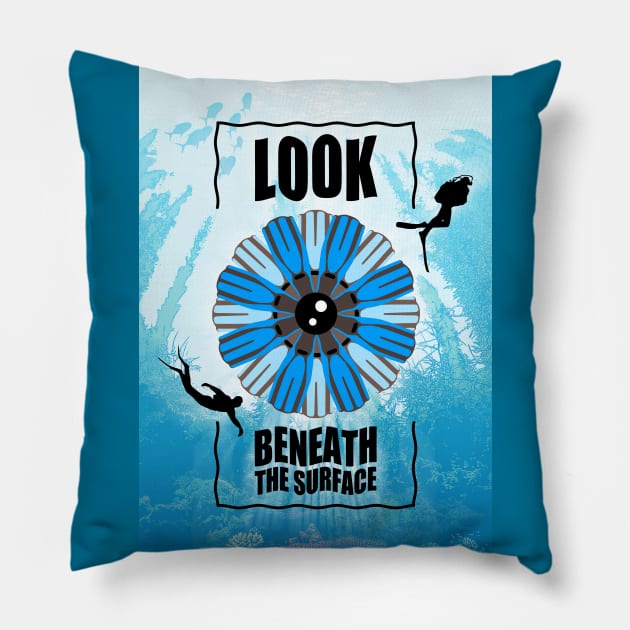 Scuba Diving and Snorkeling Pillow by TMBTM
