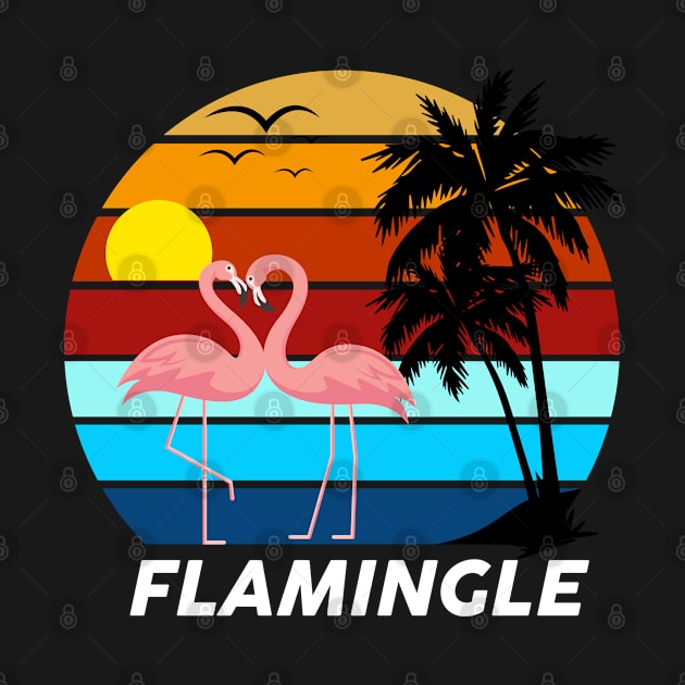 Funny Flamingo - Lets Flamingle by RKP'sTees