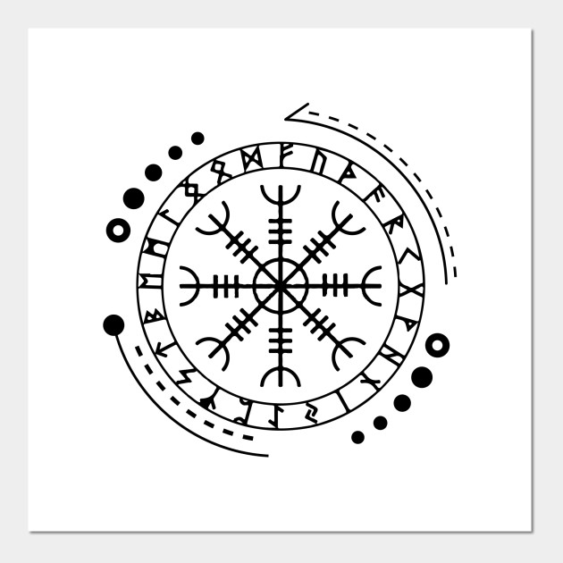 Helm Of Awe Aegishjalmur Norse Pagan Symbol