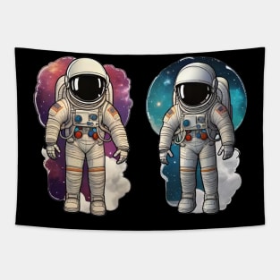 Splash Paint Astronaut: Detailed Illustration in Halo of Venus (539) Tapestry