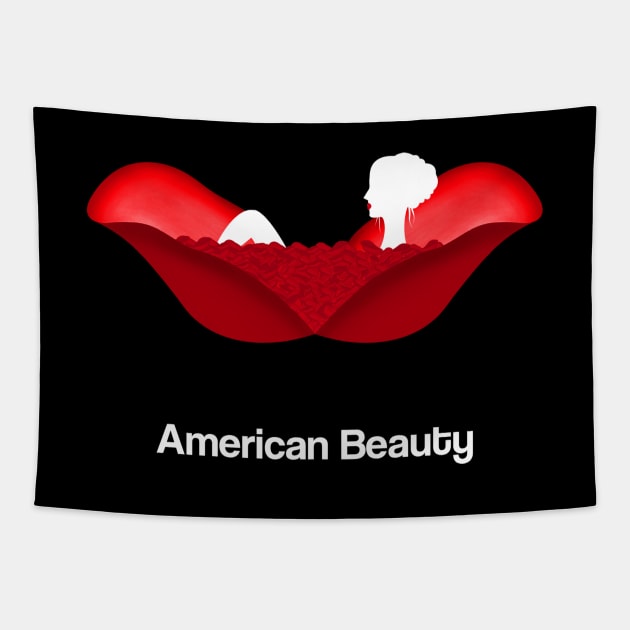 American Beauty movie fan art roses bath scene Tapestry by Rozbud