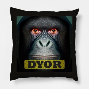 Funny Monkeys Humorous Apes Animals memes Pillow