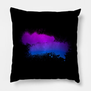 Bisexual Paint Smudge Minimalism Pillow