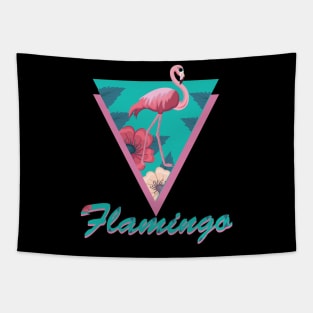 pink flamingo with glasses Tapestry