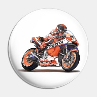 Drawing/Sketching MotoGP Team No 93 Pin