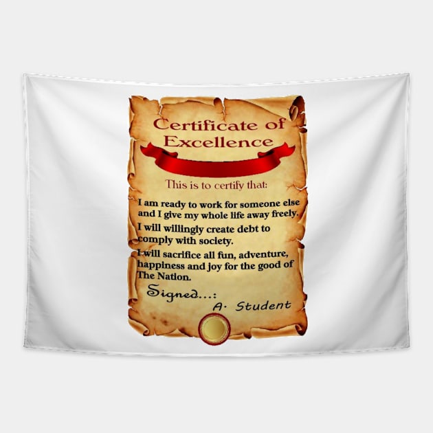 Certificate of Excellence Tapestry by designsbycreation