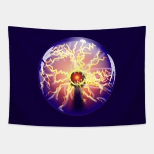 Sphere of Tesla Tapestry