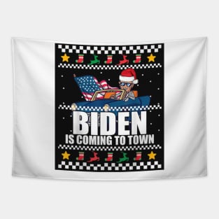 Biden Is Coming To Town Tapestry