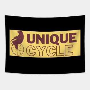 Bär - Unique Cycle Einrad Artist Zirkus Motiv Tapestry