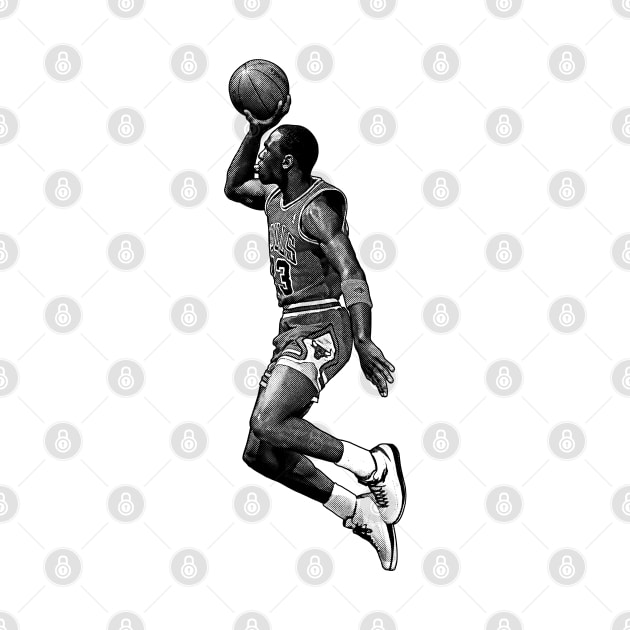 Michael Jordan Dunk  // Drawing Art by Ubbay-cool