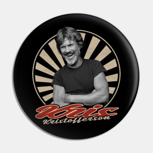 Vintage 80s Kris Kristofferson Pin